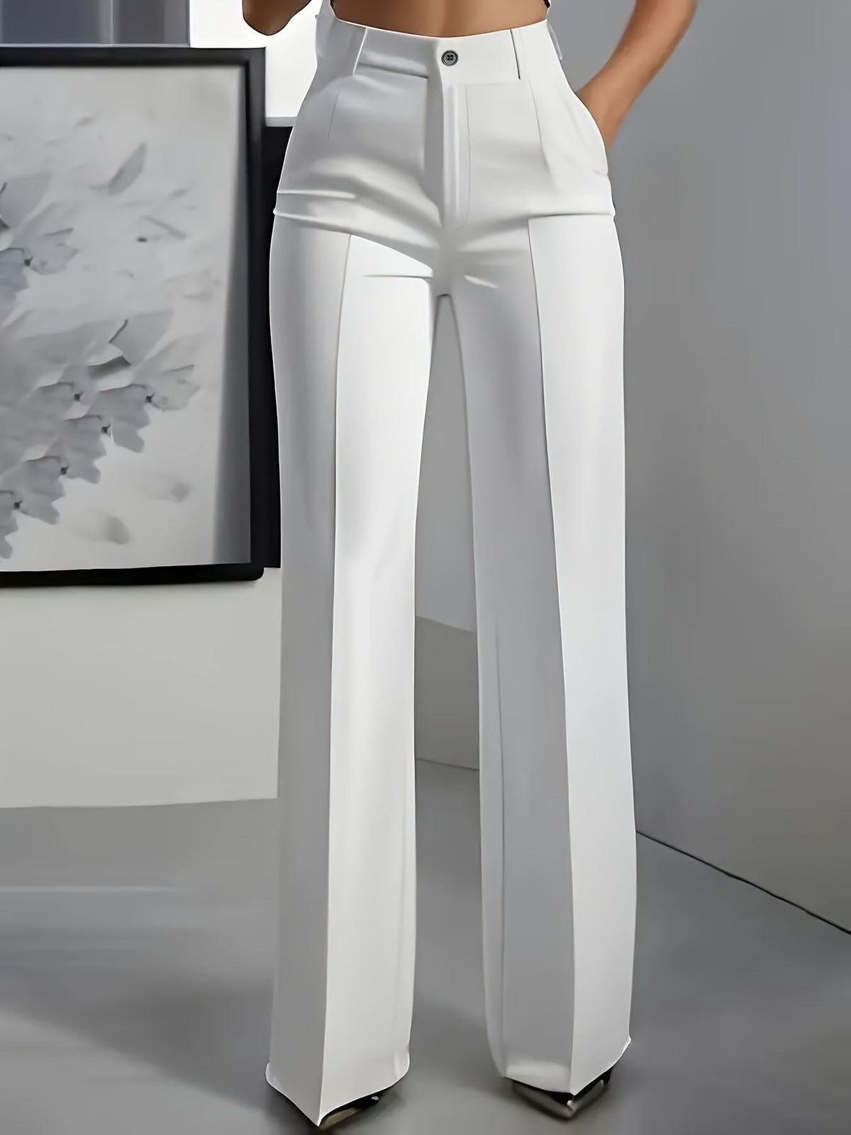 Pantaloni da Donna | Vita Alta con Fascia Elastica
