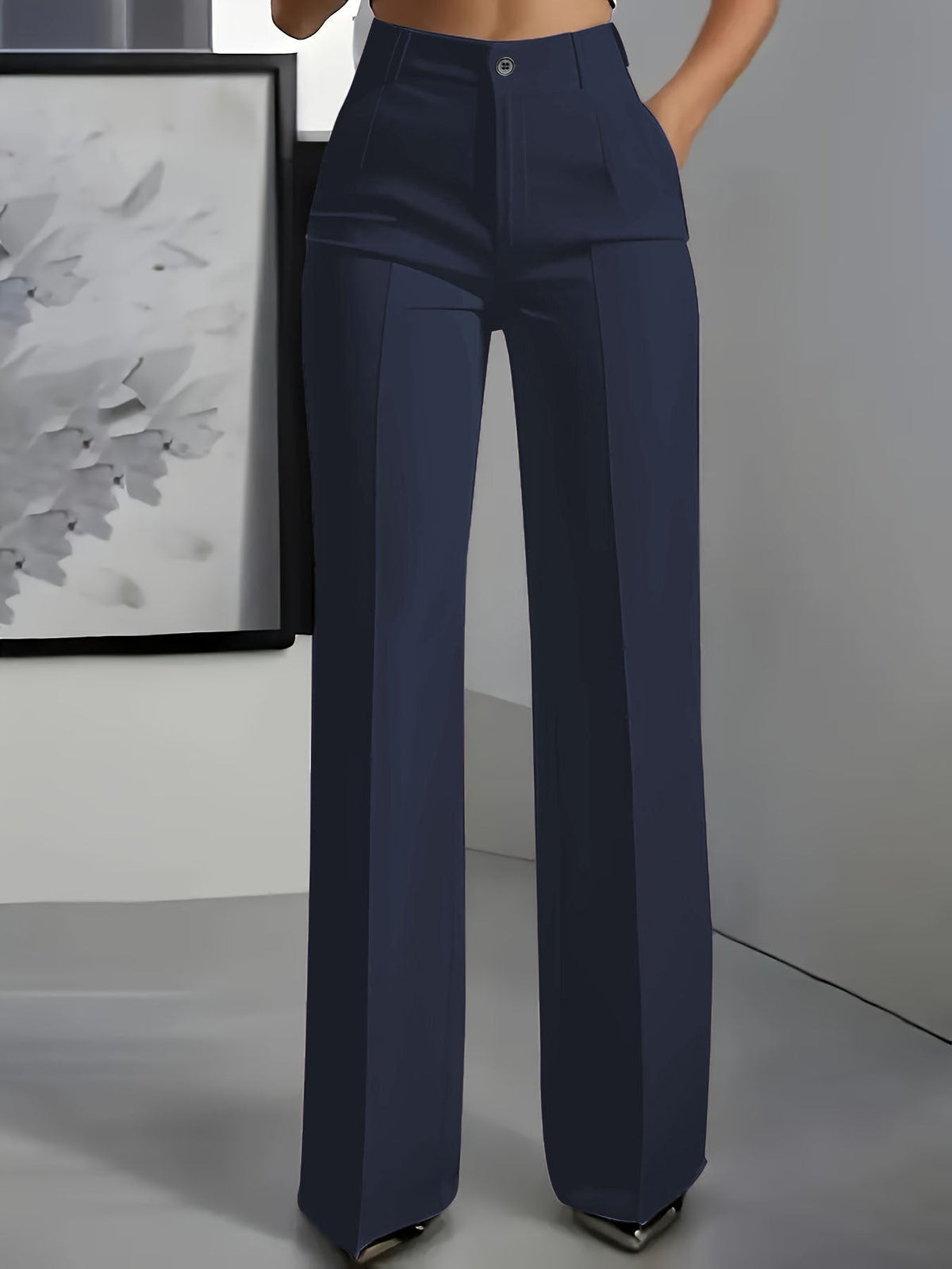 Pantaloni da Donna | Vita Alta con Fascia Elastica