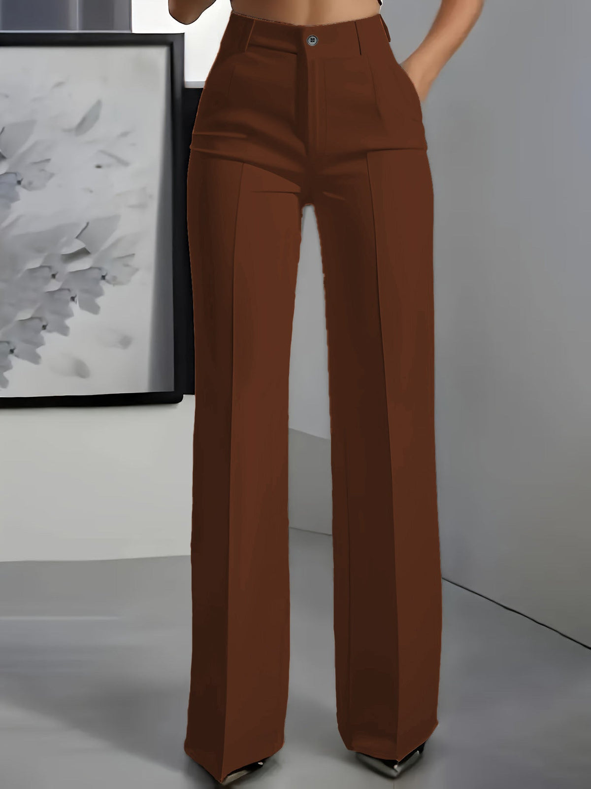 Pantaloni da Donna | Vita Alta con Fascia Elastica