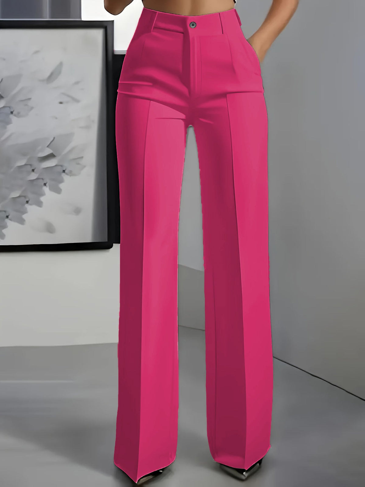 Pantaloni da Donna | Vita Alta con Fascia Elastica