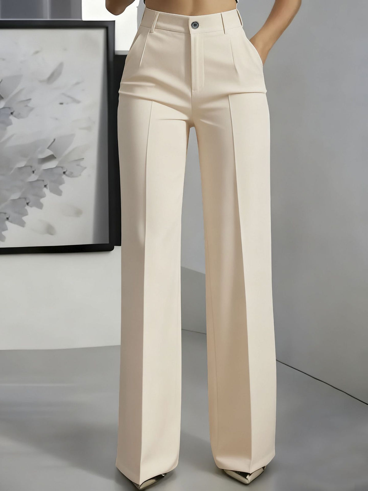 Pantaloni da Donna | Vita Alta con Fascia Elastica