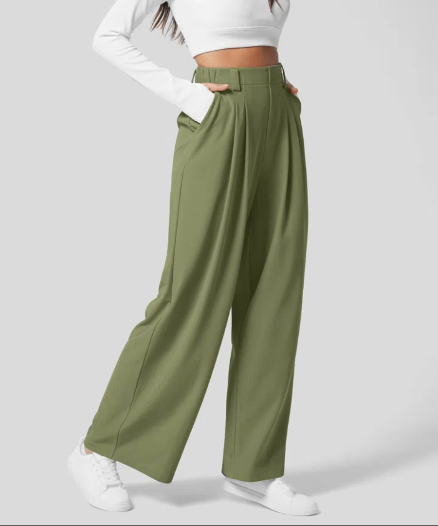 Pantaloni Eleganti | Elasticizzati a Vita Alta
