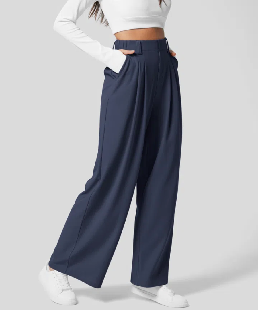 Pantaloni Eleganti | Elasticizzati a Vita Alta
