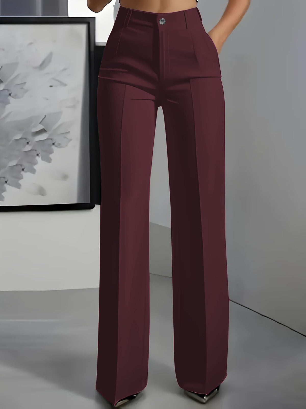 Pantaloni da Donna | Vita Alta con Fascia Elastica