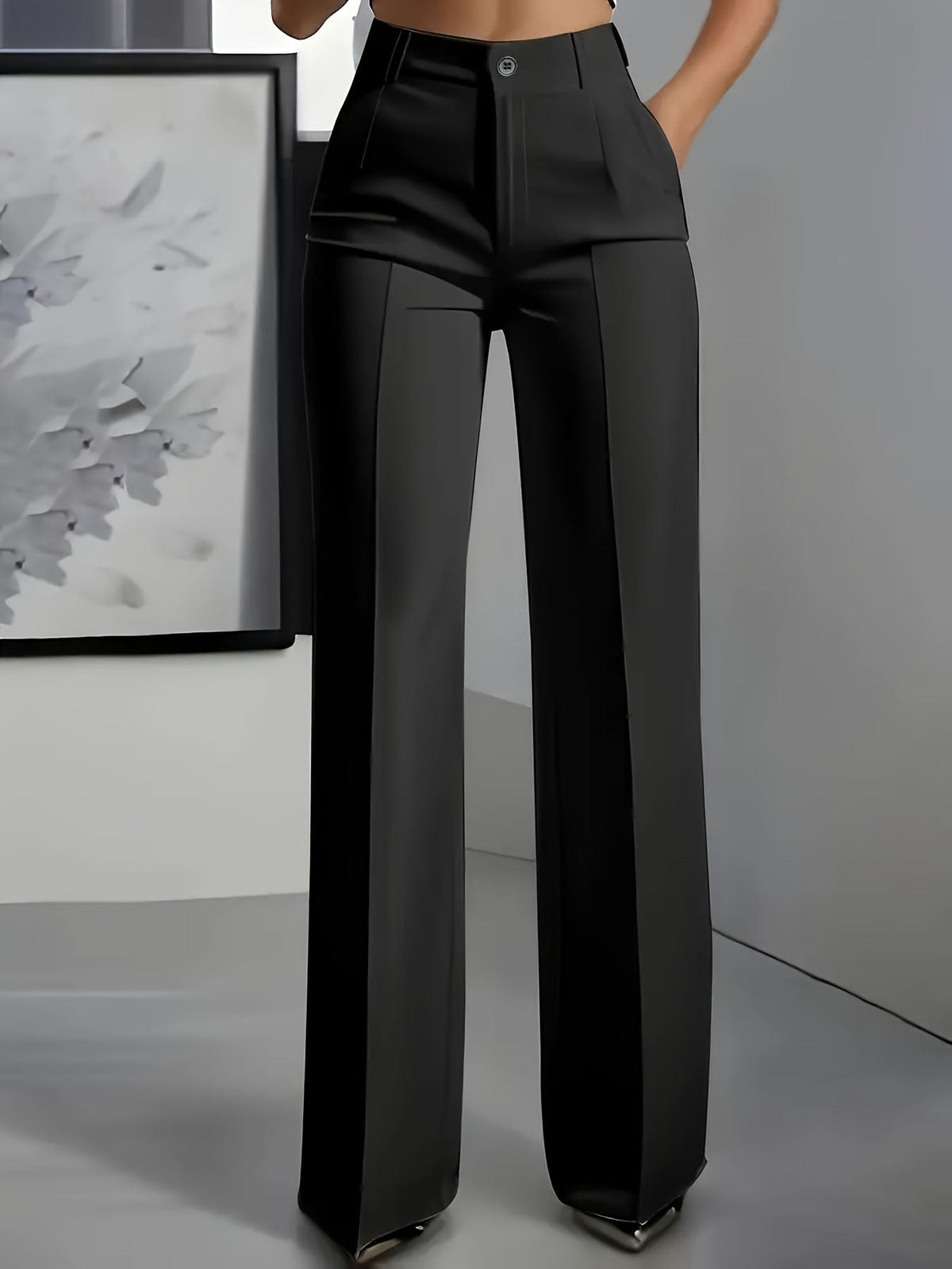 Pantaloni da Donna | Vita Alta con Fascia Elastica
