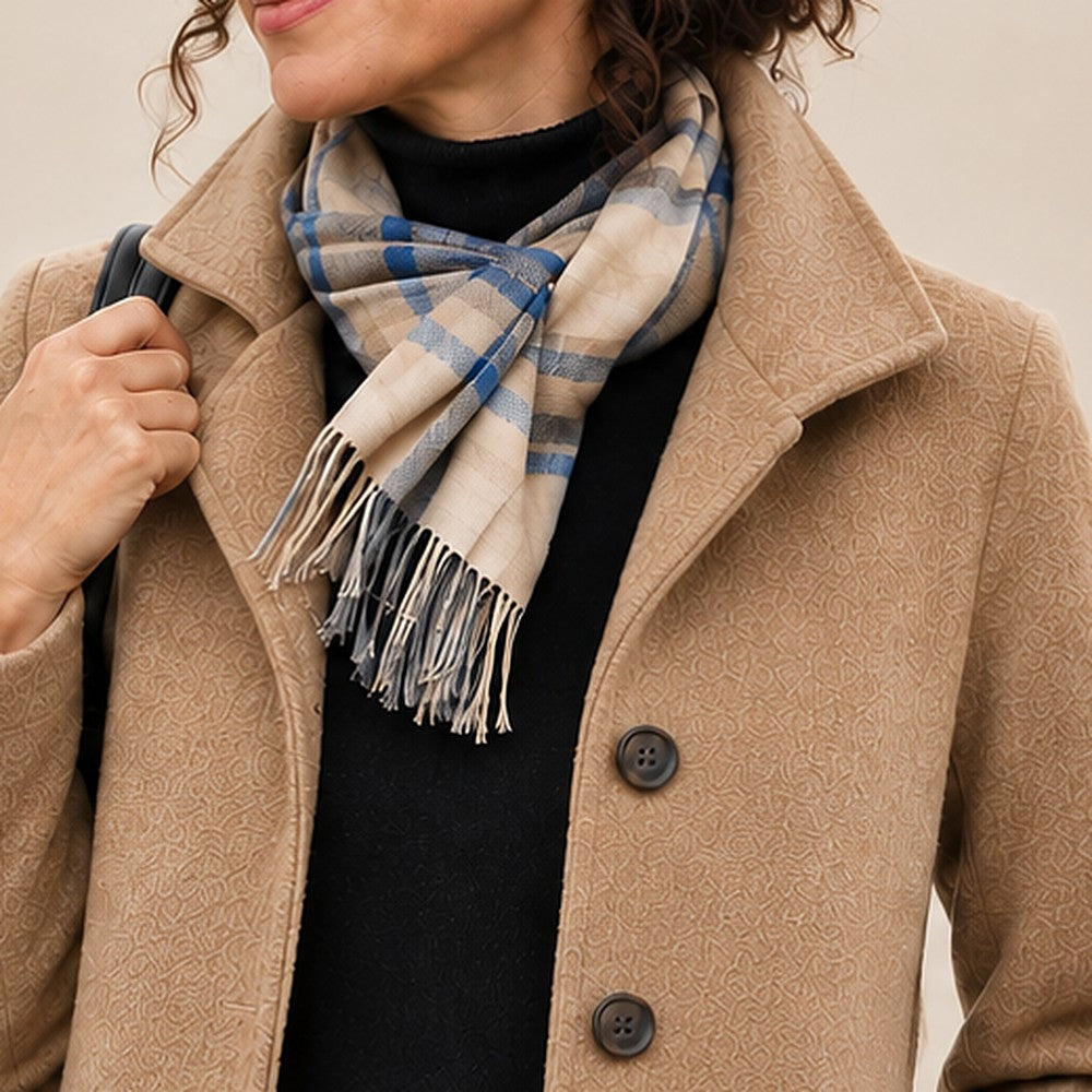 Greta | Cappotto in panno con sciarpa in omaggio