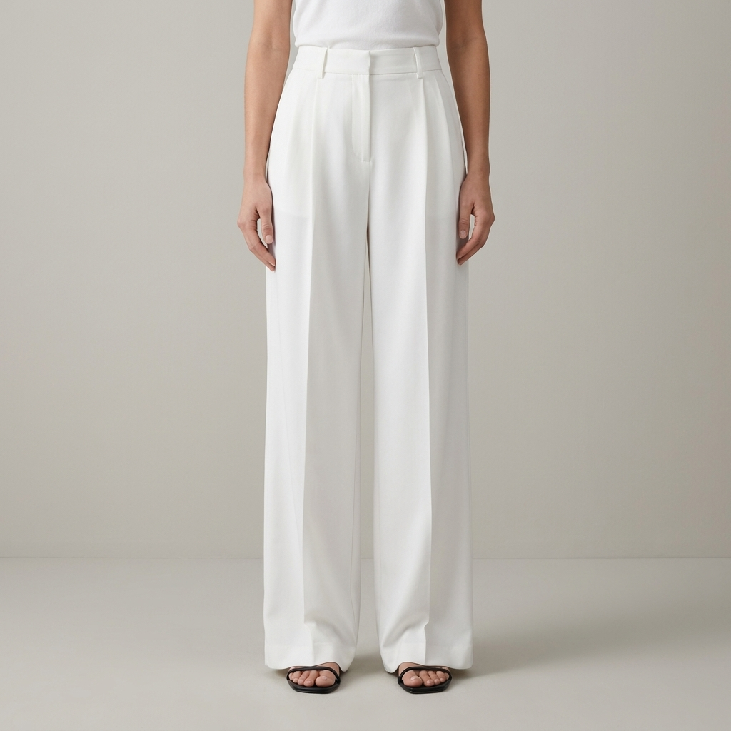 Pantaloni | Donna palazzo vita alta