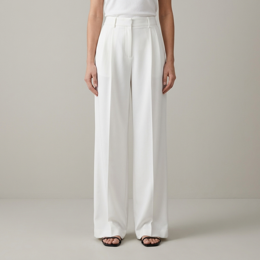 Pantaloni | Donna palazzo vita alta